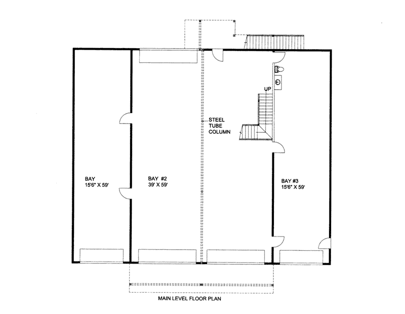 Building Plans First Floor - Mattox Two-Story Barn 133D-7506 | House Plans and More