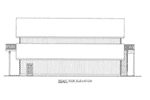 Building Plans Right Elevation - Mattox Two-Story Barn 133D-7506 | House Plans and More