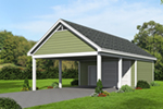 Building Plans Front of House 142D-6053