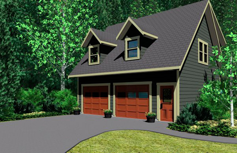 Craig Apartment Garage Plan 144D 0010 House Plans And More   144D 0010 Front Main 8 